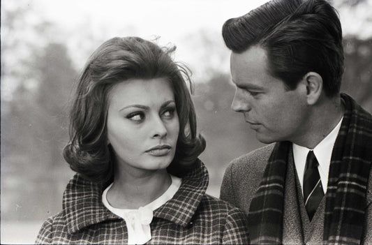 Sophia Loren and Robert Wagner in "The Condemned of Altona," 1962